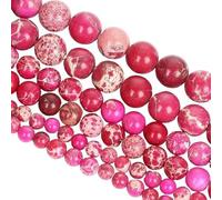YOPI Natural Emperor Stone Woven Bracelet - 4MM/6MM/8MM Round Beads for Stylish Accessories(HYD14-5,10MM(38PCS))