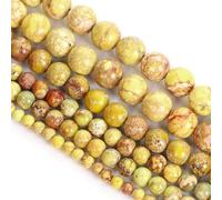 YOPI Natural Emperor Stone Woven Bracelet - 4MM/6MM/8MM Round Beads for Stylish Accessories(HYD14-9,6MM(63PCS))