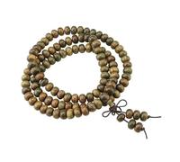 YOPI Natural Green Sandalwood 108 Beads Bracelet for Men and Women - Multi-Circle Rosary Jewelry for Students and Spiritual Practices(green)