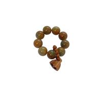 YOPI Natural White Jade Bodhi Root Hand-Twisted Finger Beads Collection - Soft Fingertip String Beads for Meditation and Mindfulness(Color6)
