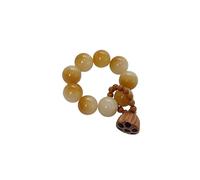 YOPI Natural White Jade Bodhi Root Hand-Twisted Finger Beads Collection - Soft Fingertip String Beads for Meditation and Mindfulness(Color1)