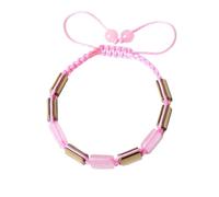 YOPI Square Natural Bronze Grey Woven Bracelet with Bluegrain Stone and White Crystal Map Stone for Men(Color1)