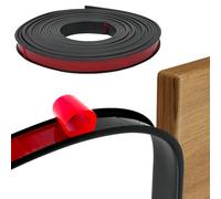 Yopih U-Shape Edge Banding 18mm x 6.1m - Self Adhesive Edge Protector Trim for Furniture, Cabinets & Tables - Black TPE Edge Guard for Baby Proofing & Corner Protection