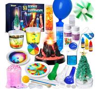 YOPINSAND 53 Experiments Science Kits for Kids Boys Girls, STEM Activities Educational Scientist Toys Gifts, Chemistry Physics Set, Erupting Volcano, Crystal Tree