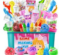 YOPINSAND Ice Cream DIY Slime Kit, Slime Making Kit for Girls, Butter & Cloud Slime with Add-ins, Foam Balls, Charms, Party Favors Gift Toys for Kids 6-12