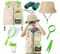 YOPINSAND Kids Explorer Kit & Bug Catcher Kit, Camping Gear for Kids, Outdoor Exploration Set with Vest & Hat, Ideal Outdoor Camping Adventure Toys for Boys Girls