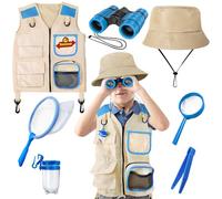 YOPINSAND Kids Explorer Kit & Bug Catcher Kit, Camping Gear for Kids, Outdoor Exploration Set with Vest & Hat, Ideal Outdoor Camping Adventure Toys for Boys Girls