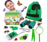 YOPINSAND Outdoor Exploration Kit, Camping Gear for Kids, Children’s Toy Explorer Kit with Backpack & Binoculars, Ideal Outdoor Adventure Toys for Boys Girls 3-12