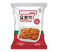 Yopokki Halal Original Tteokbokki Pouch 240g - Instant Chewy Korean Topokki Rice Cake Snack