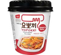 Yopokki Instant Sweet & Sharp Topokki Rice Cake, Pack of 12 (1 Box 12 x 120 g)