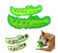 YoPoll Slow-Feed Chew & Fetch Crocodile Dog Toy, Dogs Slow Feeder Puzzle, reat Dispensing Dog Toys Promotes Slow Eating, Reduces Stress,Perfect for Fetch,Chewing & Training (Small+Large)