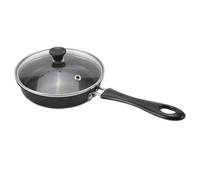YOPOTIKA Mini Frying Pan, 12cm Non- Stick Coated Frying Pan with a Heat Resistant Handle& Glass Lid, Mini Frying Pan for One Egg Ideal for Frying Eggs or Single Servings