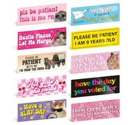 YOPPIX 10PCS Funny Car Magnet, Fun Prank Magnetic Bumper Decals for Adult Waterproof Magnetic Car Stickers for Vehicles and Trucks