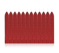 Yoption 12 Pcs Blood Red Sealing Wax Sticks with Wicks for Wax Seal Stamp, Wedding Invitations, Gift Wrapping, Christmas