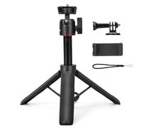 YOPUTBO Extendable Mini Tripod,8-23.6inch Height Adjustable 360 Rotation Ball Head Handheld Vlog Small Camera Tripod for GoPro Hero 13/12/11/10/9/8/7/Max DJI Osmo Pocket 3 Action 5 Pro