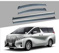 YoQIK 4PC Car Side Window Wind Deflectors for Toyota Alphard/Vellfire 2015-2022,Rooftop Rain Eyebrow Weathershields Sun Visor Wind Guard Awnings Cover Accessories