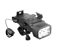 YoQIK Bike Lights for Nukeproof,Bicycle Headlight+phone Holder+Bell Speaker+power Bank, 4-in-1 LED 4000mAh Rechargeable,for Outdoors Sports Cycling,A