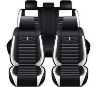 YoQIK Car Seat Cover Sets for Audi A3 S-Line A3 8P 8V A3 1995-2025,Leather Front Back Full Surround Protectors Pad Breathable Waterproof Interior Accessories,Standard-E-White