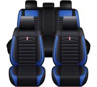 YoQIK Car Seat Cover Sets for Audi A3 S-Line A3 8P 8V A3 1995-2025,Leather Front Back Full Surround Protectors Pad Breathable Waterproof Interior Accessories,Standard-C-Blue