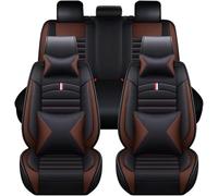 YoQIK Car Seat Cover Sets for Audi A3 S-Line A3 8P 8V A3 1995-2025,Leather Front Back Full Surround Protectors Pad Breathable Waterproof Interior Accessories, Luxurious-B-Coffee