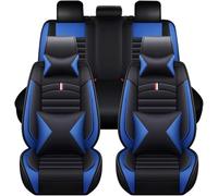 YoQIK Car Seat Cover Sets for Audi A3 S-Line A3 8P 8V A3 1995-2025,Leather Front Back Full Surround Protectors Pad Breathable Waterproof Interior Accessories, Luxurious-C-Blue