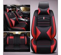 YoQIK Car Seat Cover Sets for Audi A3 S-Line A3 8P 8V A3 1995-2025,Leather Front Back Full Surround Protectors Pad Breathable Waterproof Interior Accessories, Luxurious-D-Red