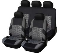 YoQIK Car Seat Cover Sets for Range Rover Sport 5seats 2014 2015 2016 2017,5 Seat Full Set Protective Cover Front Rear Seat Protectors Breathable Comfortable Interior Accessories,Grey-1