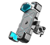 YoQIK Motorcycle Phone Mounts for BMW C Evolution 2013 2014 2015 2016 2017 2018 2019 2020,360° Rotatable Adjustable Motorbike Handlebar/Rearview Mirror Phone Holder,for 4.7”-7.2” Phone,Blue-A
