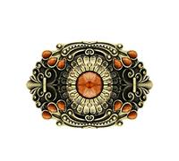 YOQUCOL Native American Belt Buckle Bronze Bohemian Indian Style Belts Buckle For Men, Bronze