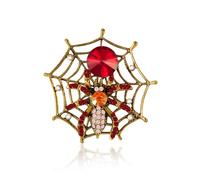 YOQUCOL Spider Web Shape Brooch Pins for Women Cubic Zirconia Crystal Rhinestone Brooch, Crystal, cubic-zirconia