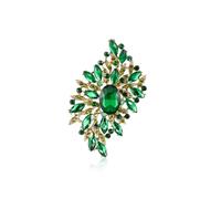 YOQUCOL Vintage Austrian Crystal Rhinestone Big Brooch Pin Large Flower Shape Brooch Lapel Pin for Women, crystal, cubic-zirconia