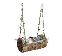 Yorajuy Chinchilla Hammock,Chew-Proof Breathable Suspension Cage - Hamster Swing with Removable Mat | for Sugar Glider Indoor Home Syrian Dwarf Guinea