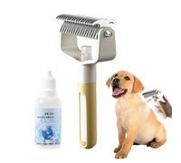 Yorajuy Dog Brush for Shedding | Double-Sided Self-Cleaning Comb | Steamer Brushes for Long Haired Dogs,for Small Medium Large Puppy Kitten Massage Cleaning