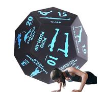 Yorajuy Exercise Dice - 12 Sided Group Fitness Exercise Dice Game,Sports Training Equipment Accessories for Home Work out Squats Lunges Stretching Yoga Jumping