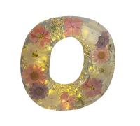 Yorajuy Floral Night Lights - Decorative Initial Resin Letters with LED, Personalized Glowing Decorations