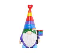 Yorajuy Garden Gnome | Cute Gnomes Statue for Outdoors - Garden Creative Gnomes Figurine, Small Rainbow Gnome Figurine Decoration