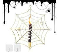 Yorajuy Halloween Candle Holder, Taper Wall Mounted Candle Holder, Gothic Festive Stand Mount for Hallway Bedroom Interior Holiday Home Festival Wall Party