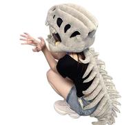 Yorajuy Halloween Dinosaur Skull Headgear,Party Dinosaur Bone Headpiece | Halloween Headgear Accessories for Costume Cosplay Carnival Party Kids Men Women Photography Props