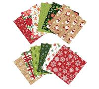 Yorajuy Holiday Scrapbook Paper, 6inch Vintage Christmas Cardstock 0, Decorative Cardstock Paper, Festive Christmas Paper for Journal, Card-Making, Decorative Background