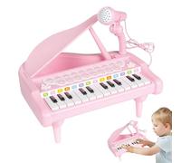 Yorajuy Kids Piano Toy - Compact Educational Music Instruments With Microphone,Musical Keyboard With Microphone for Child,for Birthday Christmas New Year Preschool Kindergarten Kids Girls Children