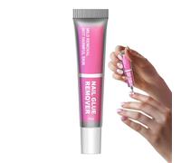 Yorajuy Press on Remover for Nails | 10ml Glue on Nail Remover | Solid Adhesive Removal Cleaning Solution for Home Beginner Professional Business School Expert Travel
