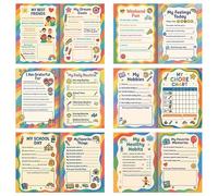 Yorajuy School Planner for Kids, Toddler Recording Journal, Creative Children Color Planner for Study, Schedule, School, Home, Travel, Family, Camping, Lesson
