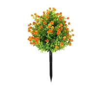 Yorajuy UV Resistant Artificial Outdoor Flowers | Artificial Realistic Shrubs - Outdoor Fake Flowers,for Ground Garden Porch Indoor Yard Home Summer Front Landscaping Patio Cemetery Door