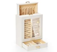 Yorbay Display Jewellery Box for Girls: Starter Organizer with Clear Window