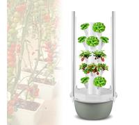 YORCME 20Pots/28Pots/36Pots Hydroponic Setup Garden Stackable Plant Tower Vertical Tower Hydroponics Systems Water-Saving Pump Controller 7-Layer28Pots-HydroponicTower+PlantLight