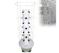 YORCME Stackable Plant Tower Hydroponics Systems 20Pots/28Pots/36Pots Space-Saving Hydroponic Garden Tower - 6-Tier Indoor Growing Systems with Controller 9-Layer36Pots-HydroponicTower+ClimbingFrame