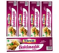 Yorem Filo Pastry Leaves phyllo dough for baklava 480 gram x 5 Packs by Pufai Grocery