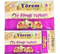Yorem Lux Pastry Leaves phyllo Pastry dough 750 Gram x 3 Packs by Pufai Grocery