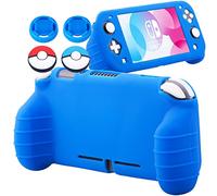 YoRHa Handle Grip Soft Silicone Rubber Protective Cover Case (Blue) x 1 for Switch Lite - 9.2019 Slim Model