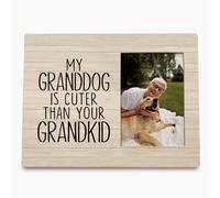 Yorhifa Dog Grandma Picture Frame, Grandkids Photo Frame, Dog Photo Frame, Dog Frame, Dog Lover Gifts For Women Dog Owner, My Granddog Is Cuter Than Your Grandkid Photo Picture Frames 4x6